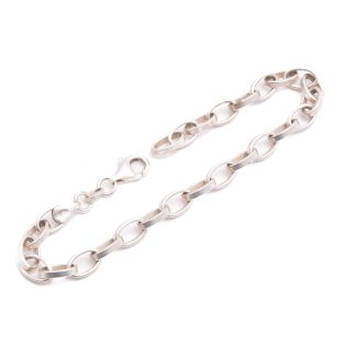 ARMLÄNK SILVER 18,5CM, BREDD: 5,4MM, TILLV. GULDFYND