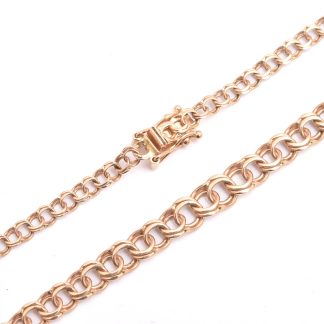 HALSKEDJA BISM DOSERAD 42CM, BREDD: 3,0-5,0MM, TILLV. GULDFYND, REK. NYPRIS: CA 21800:-