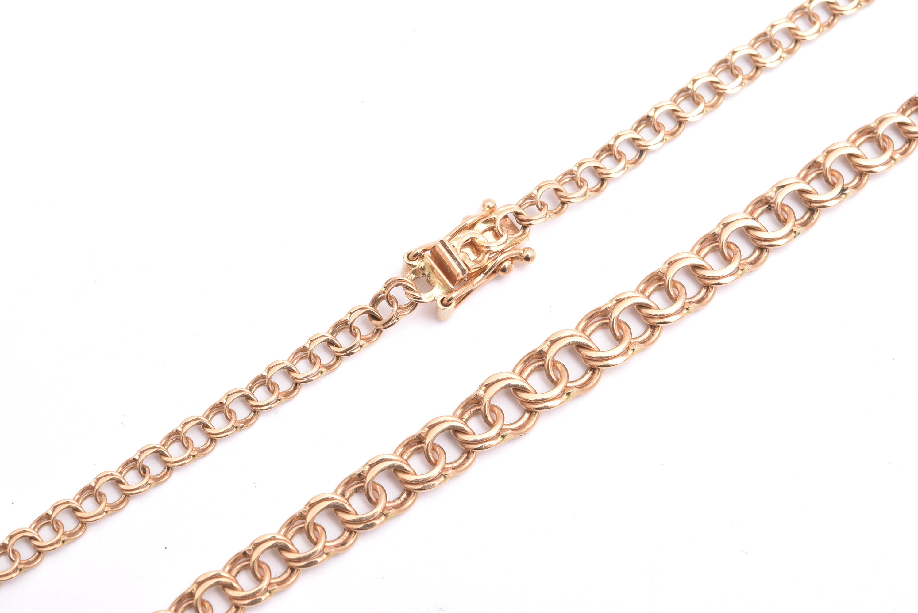 HALSKEDJA BISM DOSERAD 42CM, BREDD: 3,0-5,0MM, TILLV. GULDFYND, REK. NYPRIS: CA 21800:-