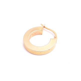 ETT UDDA ÖRHÄNGE (NGT REPIG) YTTER-DIAMETER: 1,6CM, TILLV. GULDFYND