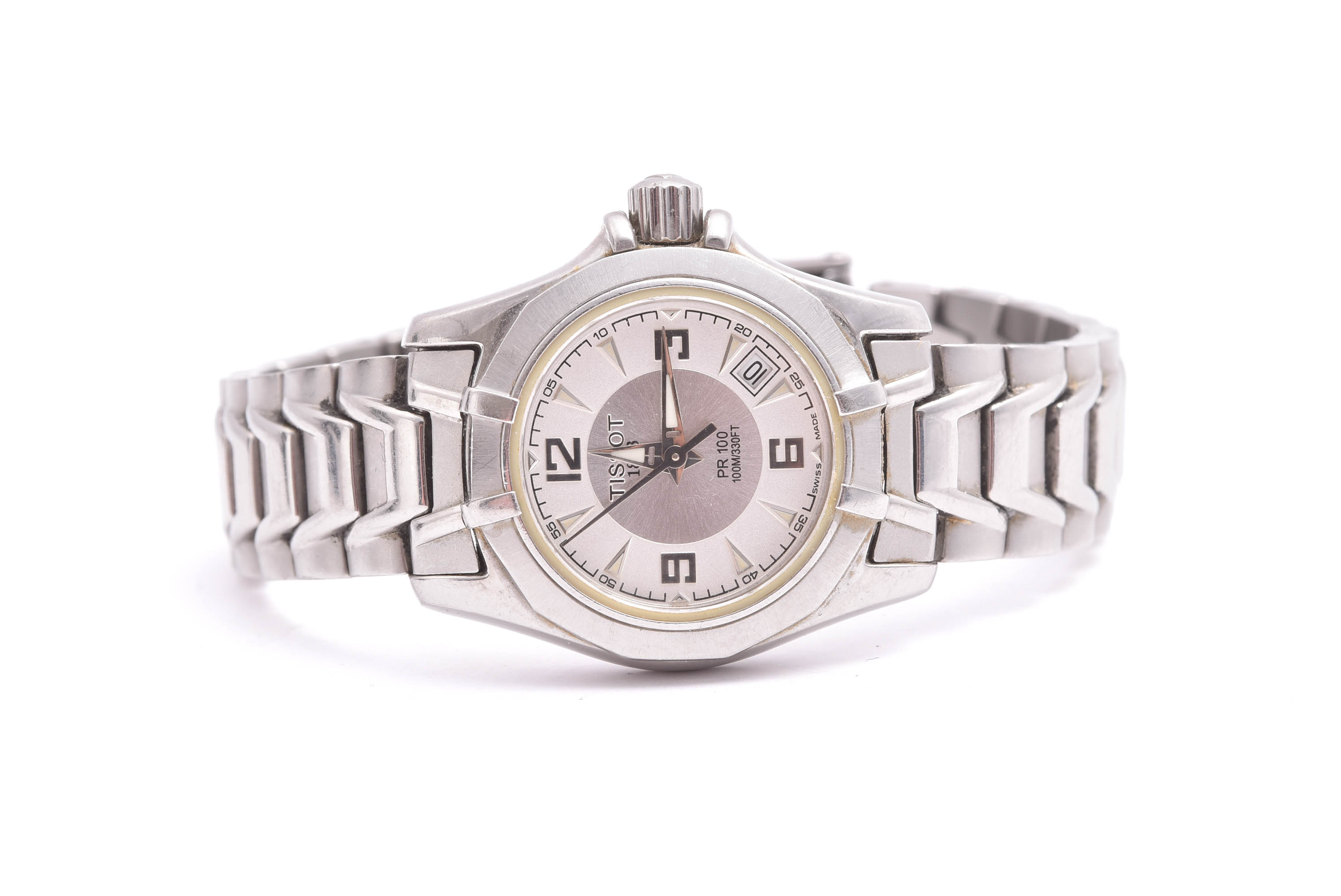 DAMUR TISSOT PR100 Q 25,5MM (BATTERI SLUT) M SAFIRGLAS, MODELL P630/730