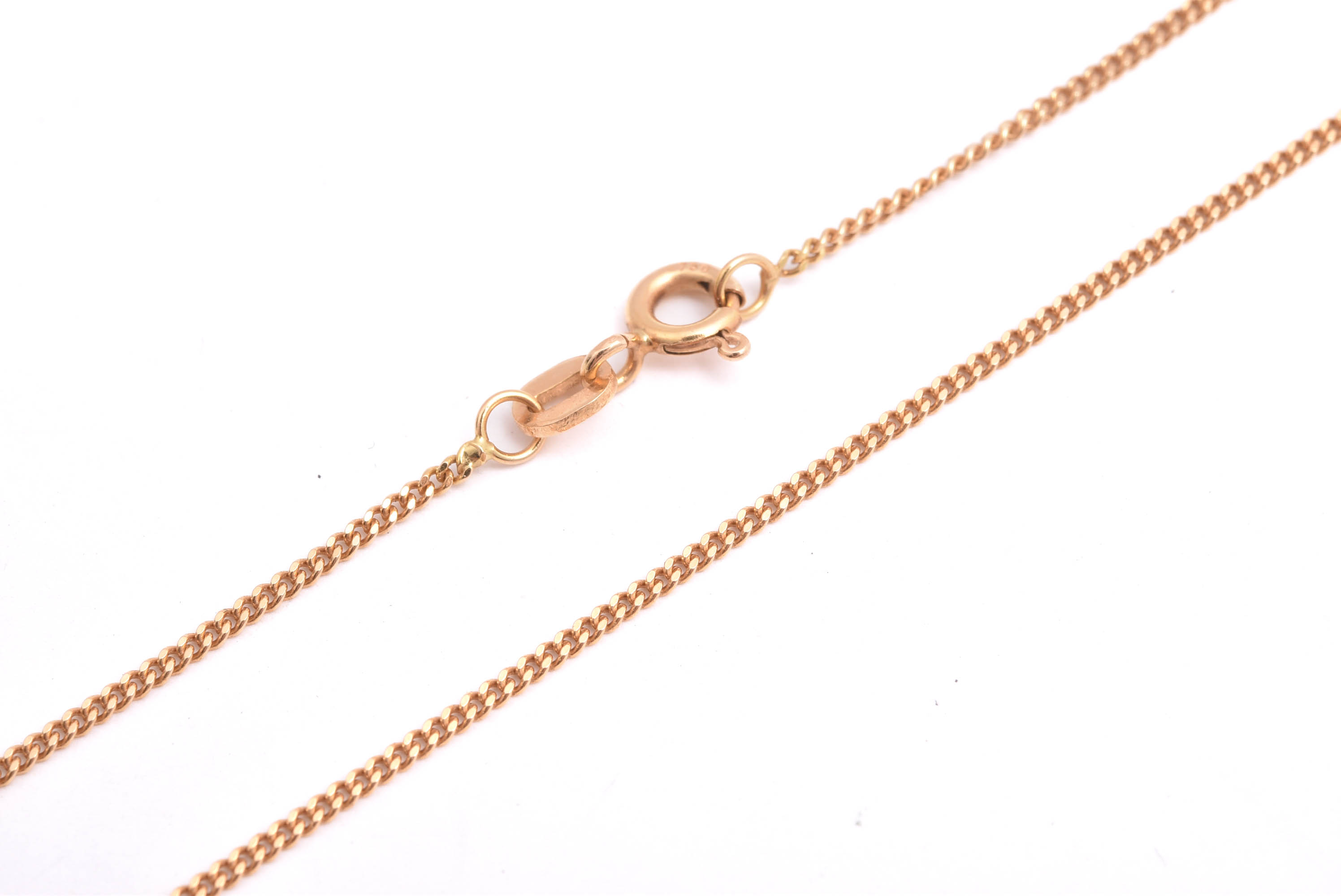 HALSKEDJA PANSAR 45,5CM. BREDD: 1,2MM, SVENSKA STÄMPLAR