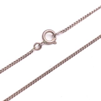 HALSKEDJA SILVER PANSAR 61CM, SVENSK IMPORT-STÄMPEL, OXIDERAD
