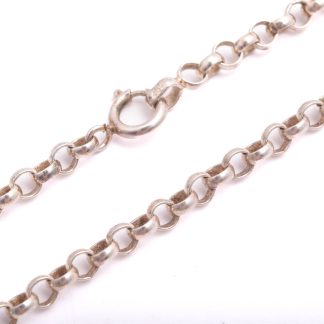 HALSKEDJA SILVER ÄRTLÄNK 53,5CM, SVENSK IMPORT-STÄMPEL