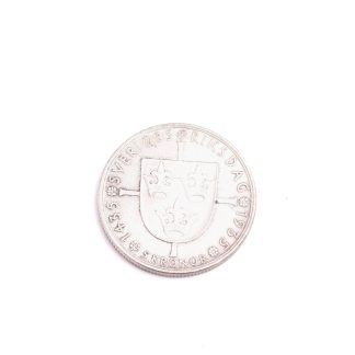 MYNT SILVER 90% SVERIGE 5 KRONOR 1935 "SVERIGES RIKSDAG 1435-1935" GUSTAF V