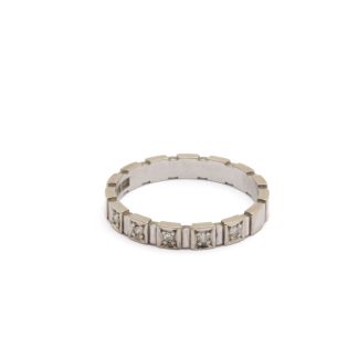 DIAMANTRING I VITGULD TOT. CA: 0,05CT ø 17MM - TILLV. SVERIGE