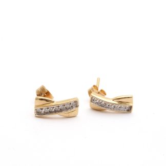 PAR ÖRHÄNGEN MED DIAMANTER TOT CA: 0,8CT 12x5MM - TILLV. GULDFYNDGRUPPEN