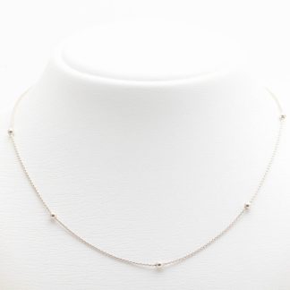 HALSKEDJA MED KULOR 38,5CM, BREDD: 1-3MM - OBS! BARNSTORLEK