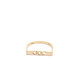 1 RING MED PANSARLÄNK, STORLEK: ø 18,25MM