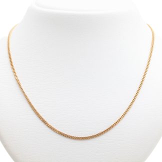 HALSKEDJA PANSAR 42CM, BREDD: 2MM - TILLV. SVERIGE