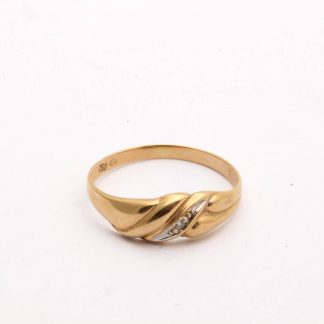 RING MED DIAMANT 0,01CT ø 16,75MM - TILLV. GULDFYNDGRUPPEN