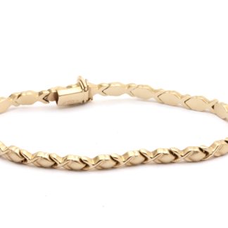 ARMBAND MED MÖNSTER 18,5CM, BREDD: 4,5MM - TILLV. VARBERG
