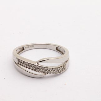 DIAMANTRING I VITGULD TOT. CA: 0,20CT ø 17MM - TILLV. GULDFYNDGRUPPEN