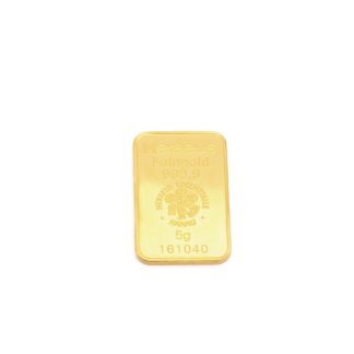 GULDTACKA HERAEUS #161040 / 24K FINGULD 999,9, 5G - LÄTT SLITAGE OCH REPOR PÅ BAKSIDAN