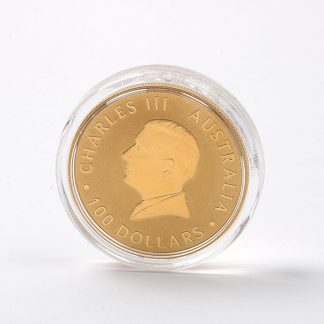 MYNT FINGULD 9999. CHARLES III 100 DOLLARS AUSTRALIA 2025