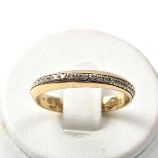 RING MED DIAMANTER. 17MM. GRAVYR I SKENAN