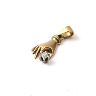 HÄNGE HAND MED DIAMANT 2,0CM