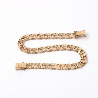 ARMLÄNK BISMARCK MED KISTLÅS. 18,5CM B. 5,5MM. SVENSKTILLVERKAD 1959