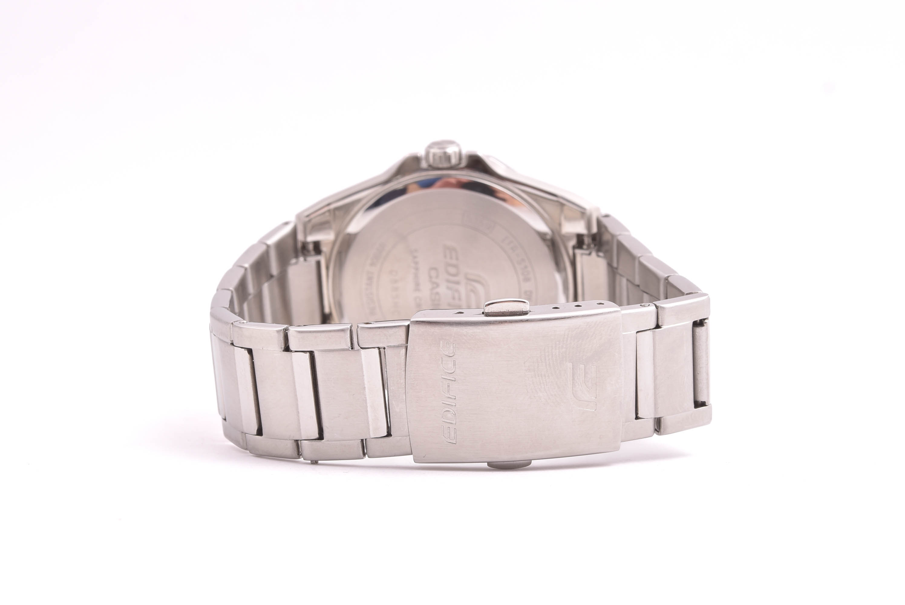 HERRUR CASIO EDIFICE SAPPHIRE WATER RESIST 100M, 39MM, MODELL: EFR-S108 (NGT KORT LÄNK) I ORIG KART, REK. NYPRIS: 1798:- - Bild 2