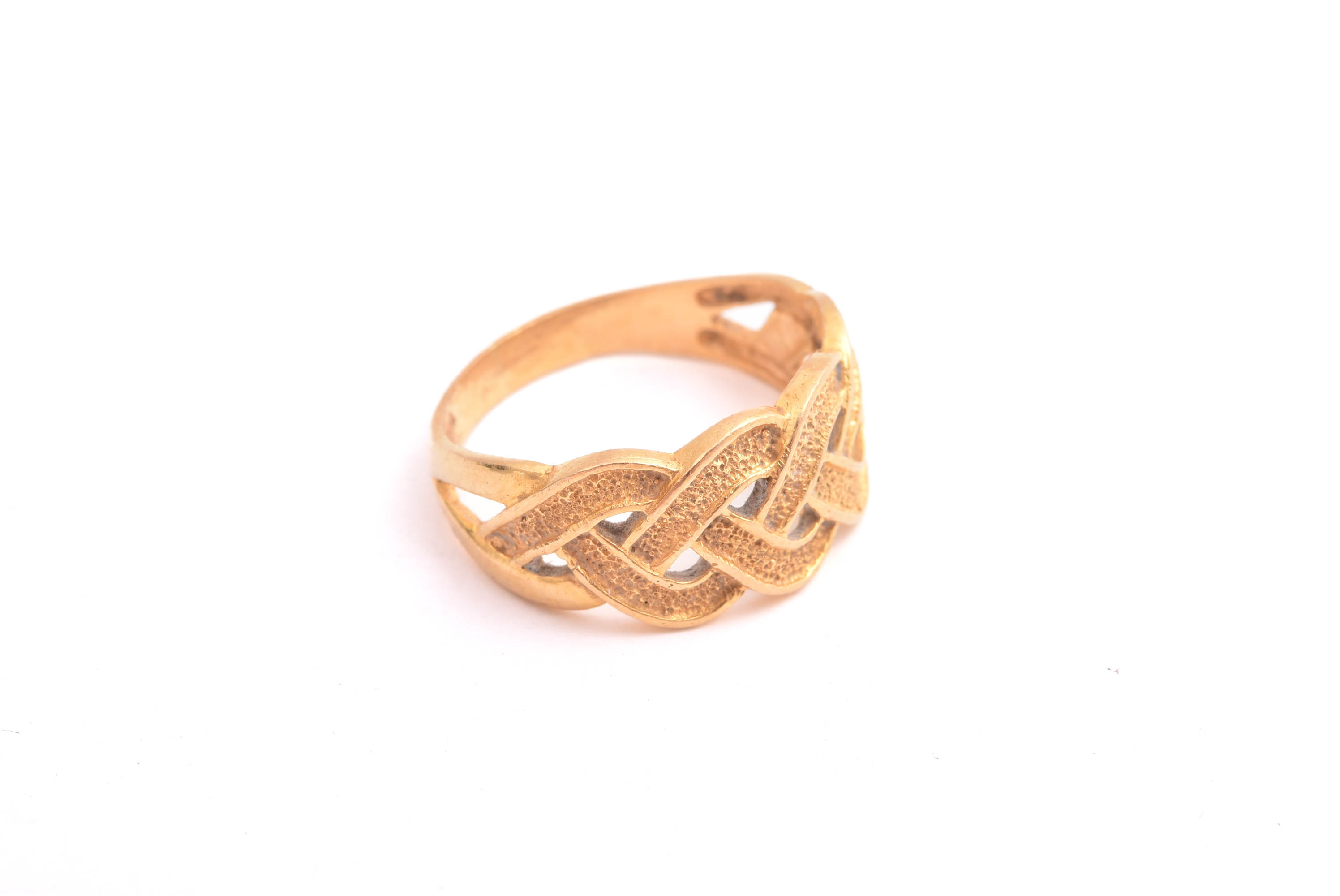 RING M FLÄTAT MÖNSTER, 18,25MM