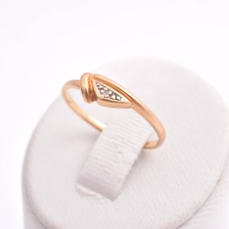 RING M ÅTTKANT-SLIPAD DIAMANT 0,005CT, 16MM, TILLV. GULDFYND