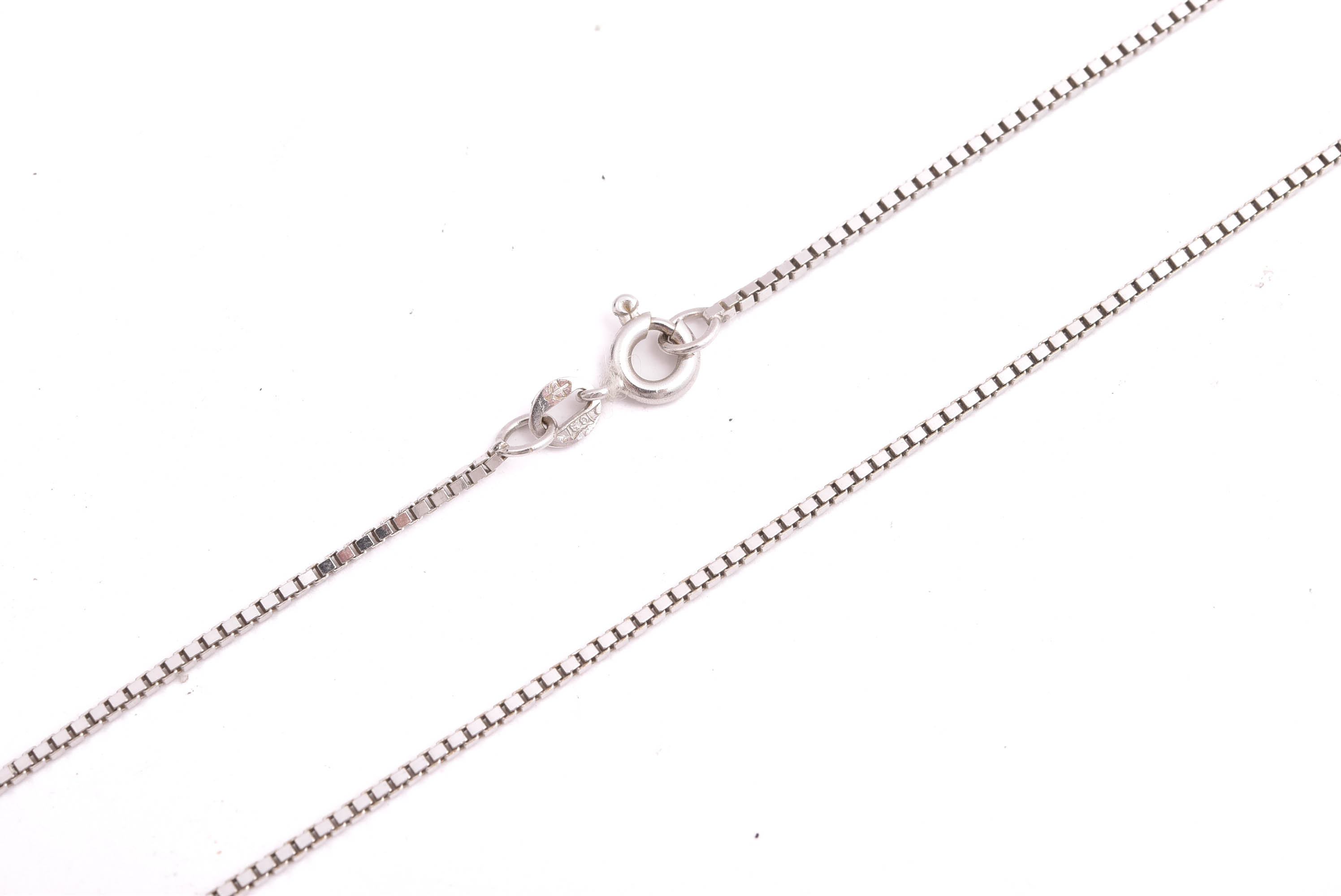 HALSKEDJA VITGULD VENETIANSK 42CM, BREDD: 1,1MM, SVENSK IMPORTSTÄMPEL