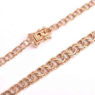 HALSKEDJA BISM DOSERAD 45CM, BREDD: 3,0-4,8MM, TILLV. GULDFYND, REK. NYPRIS: CA 19400:-