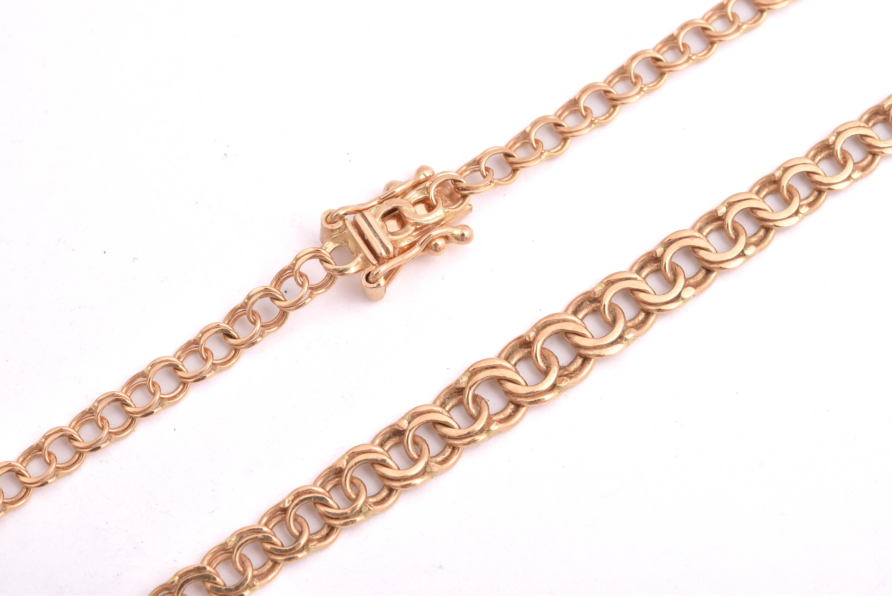 HALSKEDJA BISM DOSERAD 45CM, BREDD: 3,0-4,8MM, TILLV. GULDFYND, REK. NYPRIS: CA 19400:-