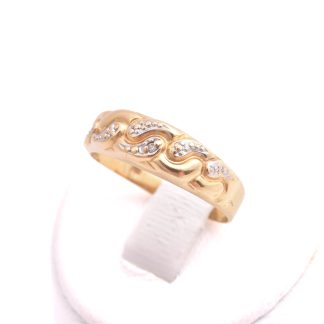 RING M ÅTTKANT-SLIPAD DIAMANT, 17,25MM