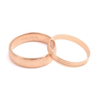 2 RINGAR SL M GRAVYR, SVENSKA STÄMPLAR