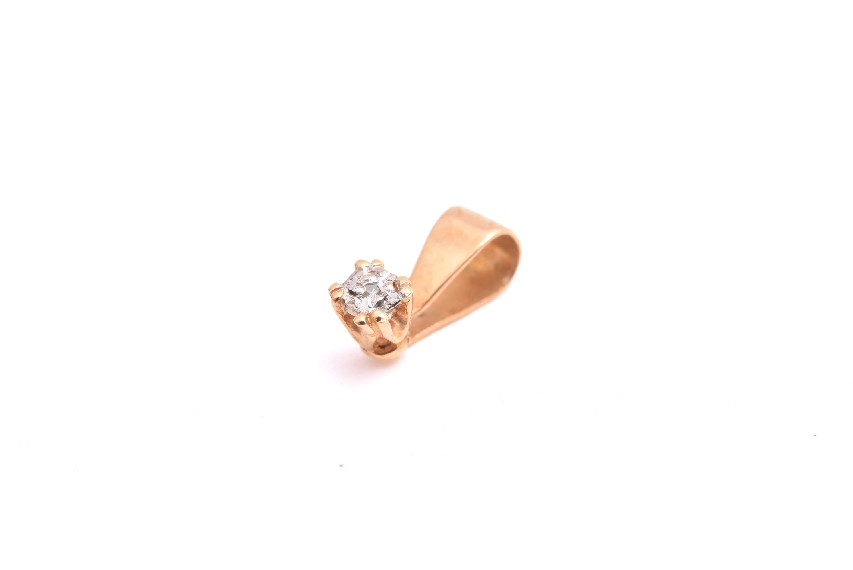 HÄNGE M ÅTTKANT-SLIPAD DIAMANT, 9MM, SVENSKA STÄMPLAR