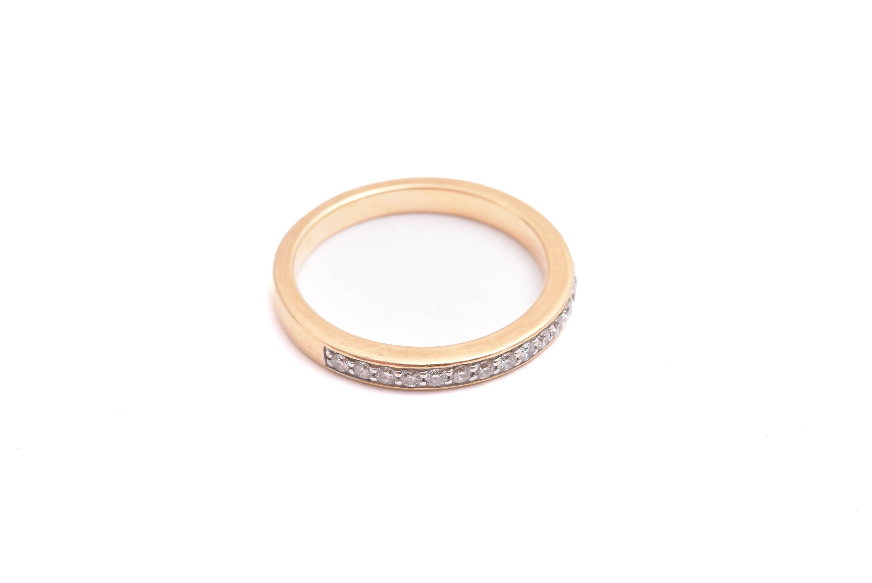 RING ALLIANS M 15 BRILJANT-SLIPADE DIAMANTER TOT. CA 0,15CT, 17MM, TILLV. GULDFYND - Bild 2