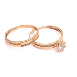 2 RINGAR M SYNTETISKA STENAR, 18,25MM RESP 18,5MM (NGT BUCKLIGA & NGT SLITAGE)