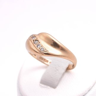 RING M 5 BRILJANT-SLIPADE DIAMANTER TOT. 0,07CT, 17,5MM, SVENSKA STÄMPLAR