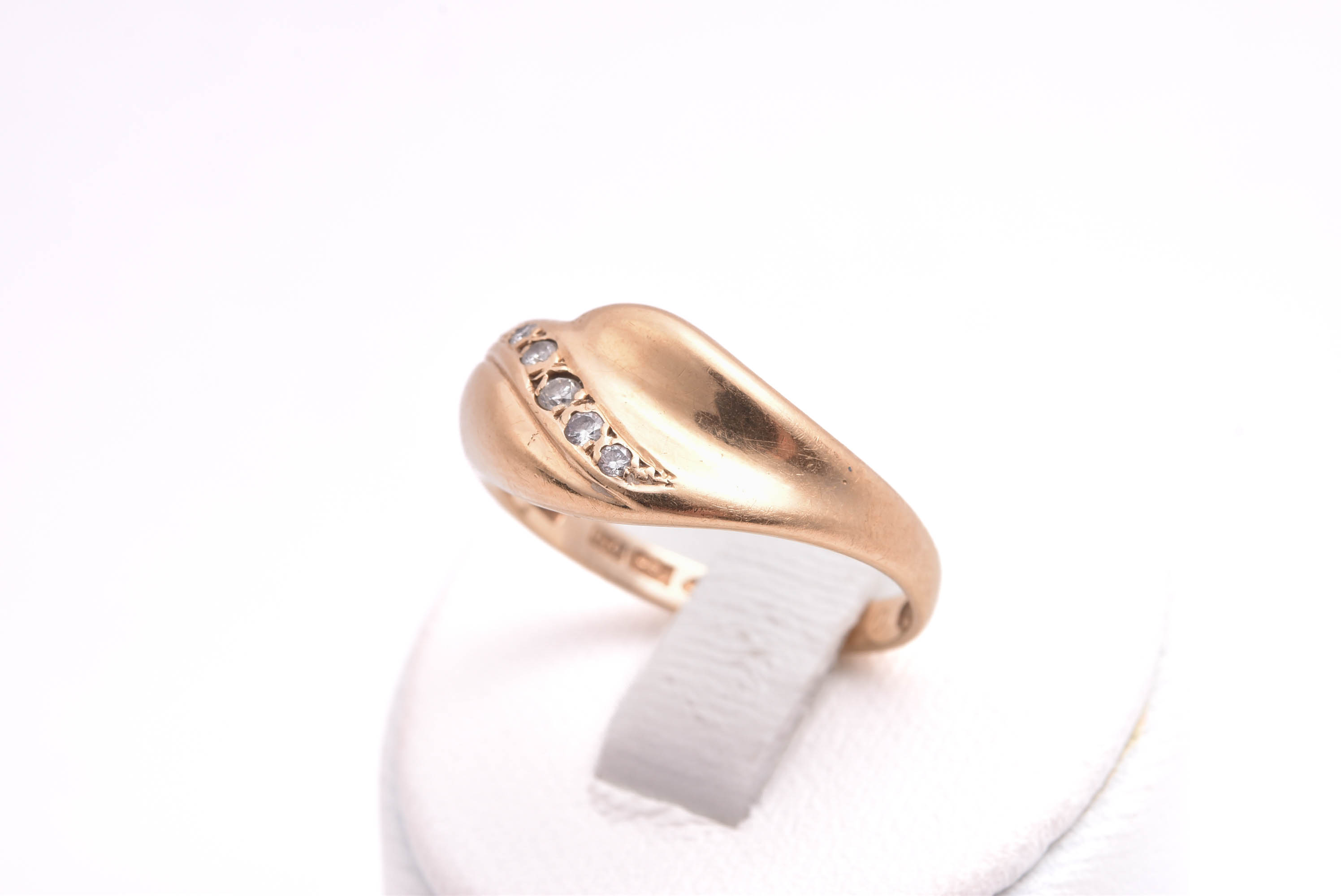 RING M 5 BRILJANT-SLIPADE DIAMANTER TOT. 0,07CT, 17,5MM, SVENSKA STÄMPLAR