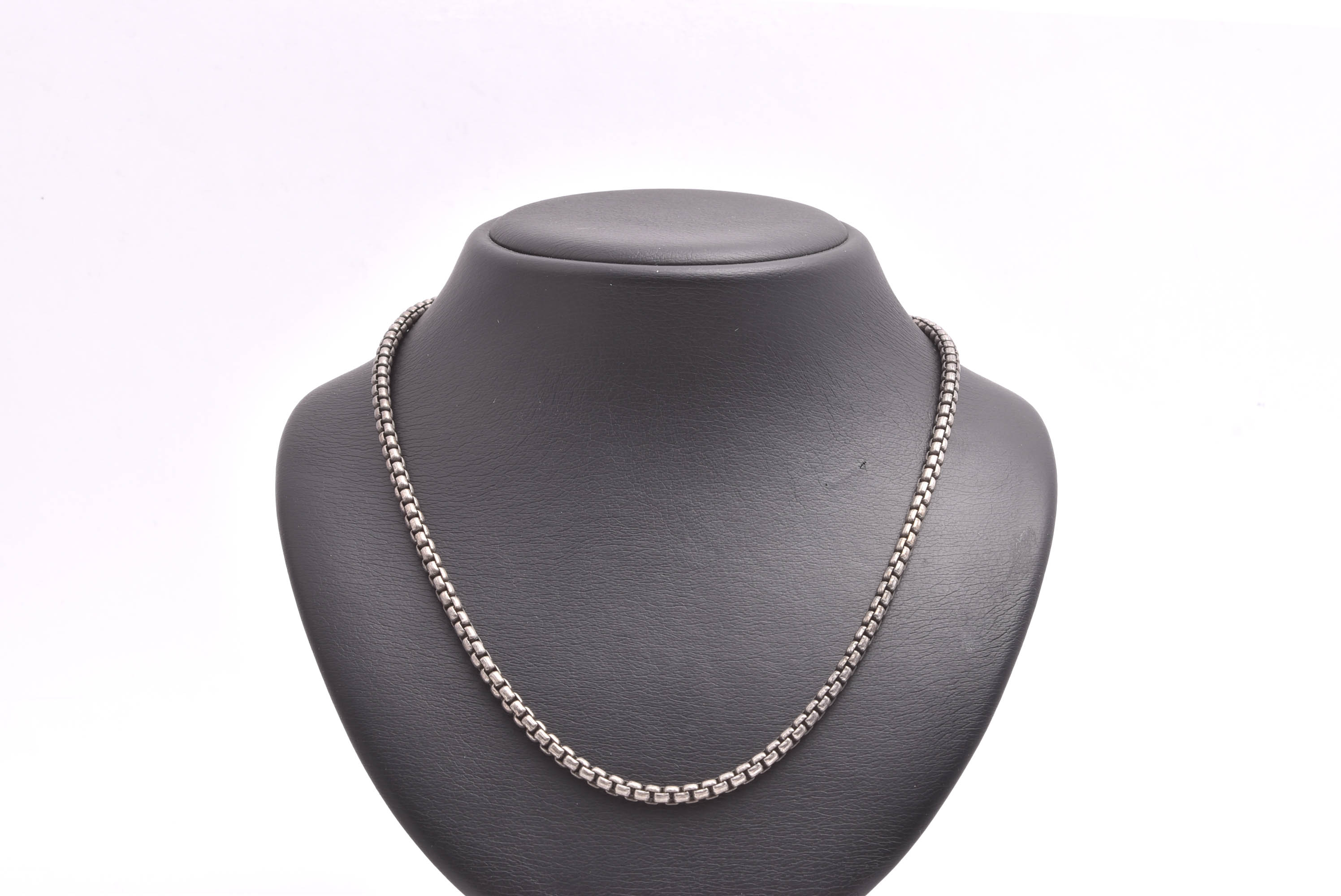 HALSKEDJA OXIDERAT SILVER 47CM, BREDD: 3,8MM, TILLV. GULDFYND - Bild 2