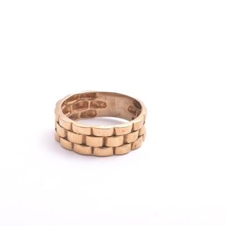 RING M MÖNSTER, 19MM, (OSTÄMPLAD)