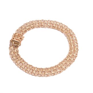ARMLÄNK X-LÄNK M STAV (BUCKLIG) 19MM, TILLV. GULDFYND