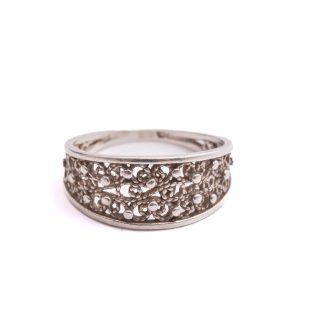 RING SILVER M MÖNSTER, 19MM (ÄNDRAD I STORLEK)