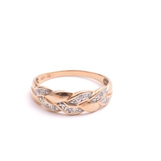 RING M 6 ÅTTKANT-SLIPADE DIAMANTER, 18MM, TILLV. GULDFYND