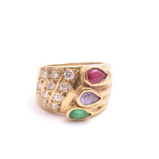 RING M SYNTETISKA STENAR, 17,5MM (SKENAN NGT OVAL)