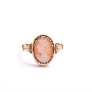 RING SNÄCK-CAMÉ, 18,75MM, TILLV. EKSTRÖM & BLOHM, FALKÖPING 1954 (OBS!! CAMÉN RÖR SIG I FATTNINGEN)
