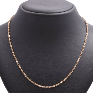 HALSKEDJA SINGAPORE 50CM, BREDD: 2MM, TILLV. GULDFYND, REK. NYPRIS: CA 12000:-