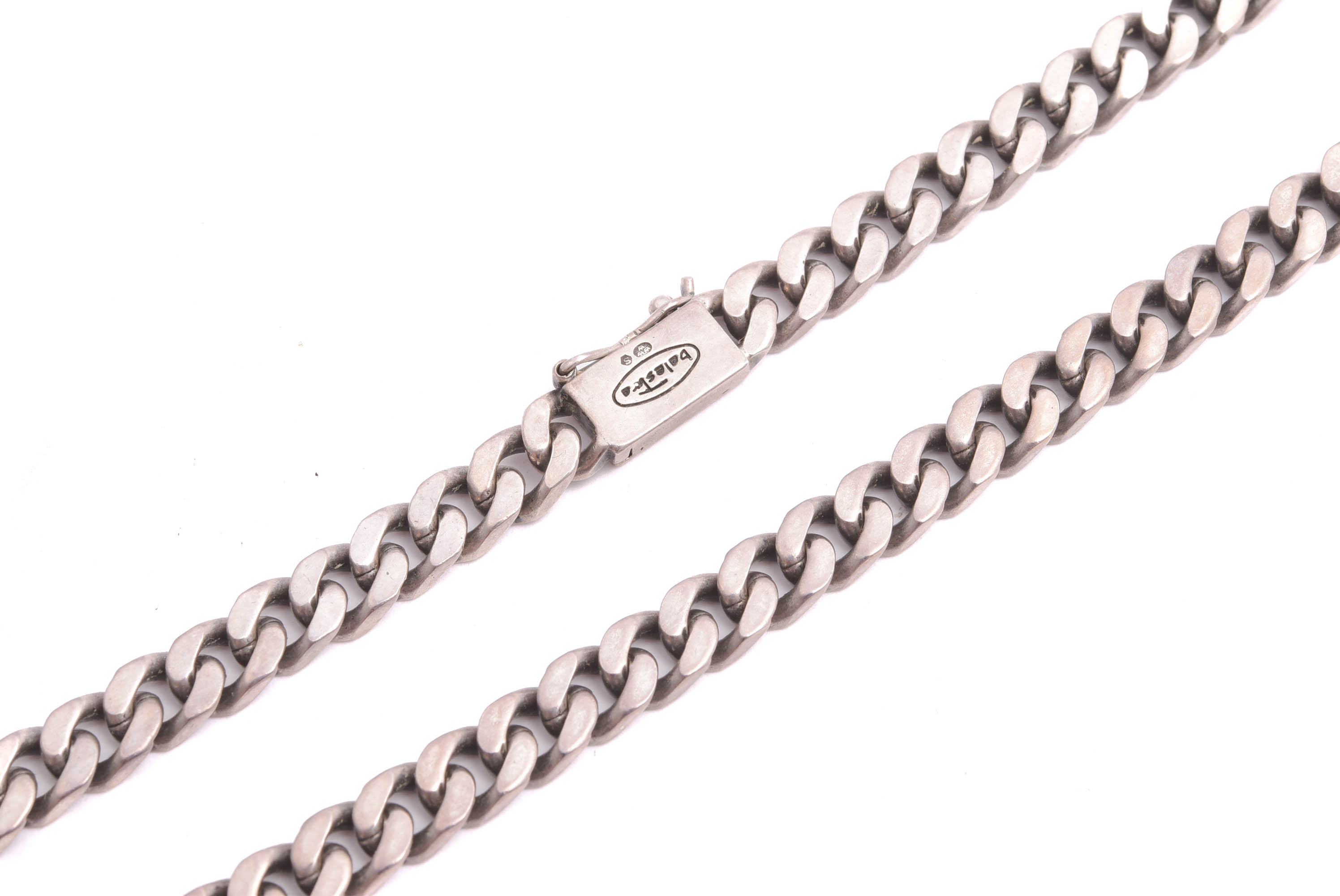 HALSKEDJA SILVER PANSAR 42CM, BREDD: 5,6MM, TILLV. BALESTRA, SVENSK IMPORT-STÄMPEL
