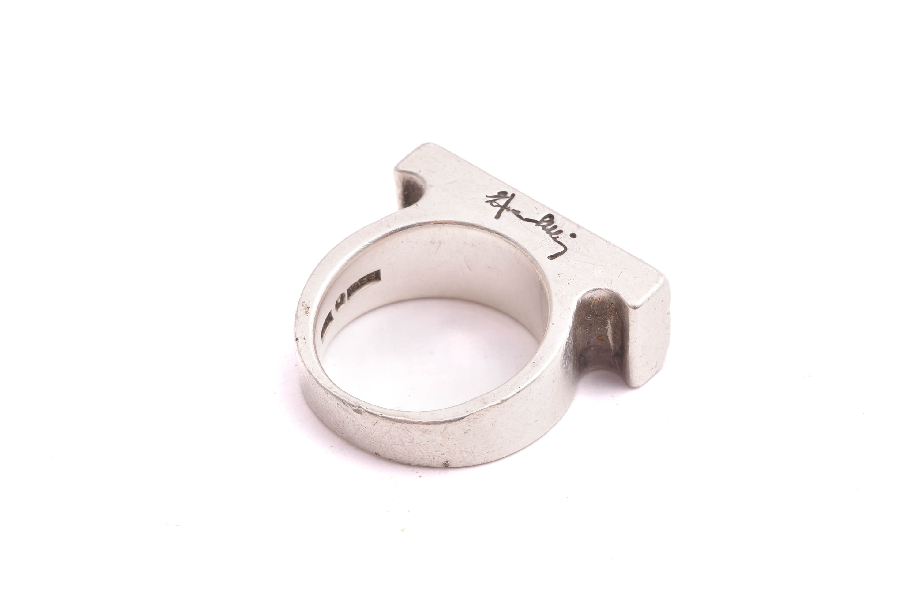RING SILVER EFVA ATTLING FUNKY RING PAPARAZZI ”FUCK OFF”, 20,25MM (REPOR & JACK) REK. NYPRIS: 5400:- - Bild 2