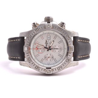 HERRUR BREITLING SUPER AVENGER II AUTOMATIC 48MM, MODELL: A1337111/G779 M CERT (2016) I ORIG ETUI M YTTER-LÅDA