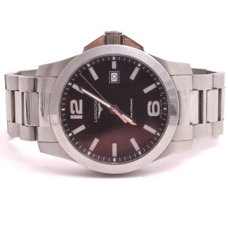 HERRUR LONGINES CONQUEST 300M Q 41MM, MODELL: L3.659.4 (BATTERI SLUT, CERT SAKNAS) M EXTRA LÄNKBITAR I ORIG ETUI