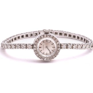 DAMUR CERTINA MEKANISK 17MM, 18K VITGULD M 38 DIAMANTER, 16,5CM, TOTAL VIKT: 21,2G (INKLUSIVE URVERK & GLAS)