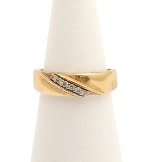 RING MED DIAMANTER TOT. CA: 0,03CT ø 15,75MM