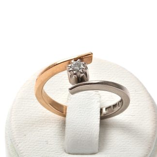 RING MED DIAMANT 16MM. SVENSKTILLVERKAD